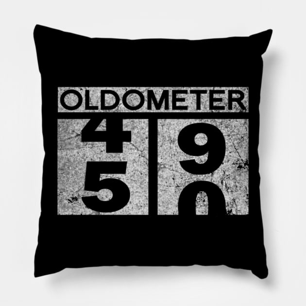 Oldometer 50 Years Old repro vtg Pillow by ysmnlettering