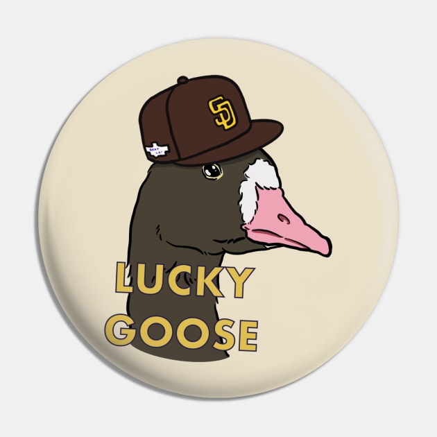 San Diego Lucky Goose Pin by Artsaeologist