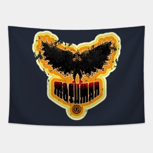 Mothman Vintage Retro Distressed 70's Art Funky Cool Tapestry