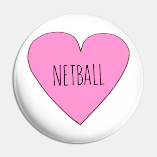 Netball Love Pin