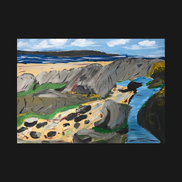 Crawfordsburn Beach Rock Pool by Colzo Art