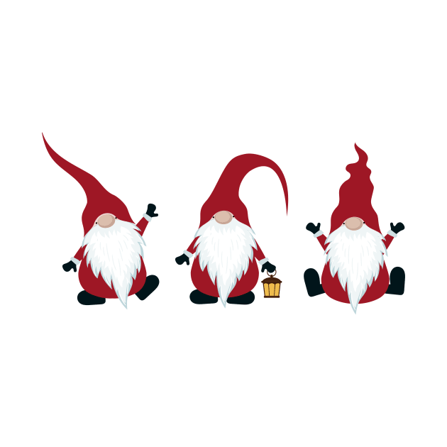 3 Little Christmas Gnomes by Novelty-art