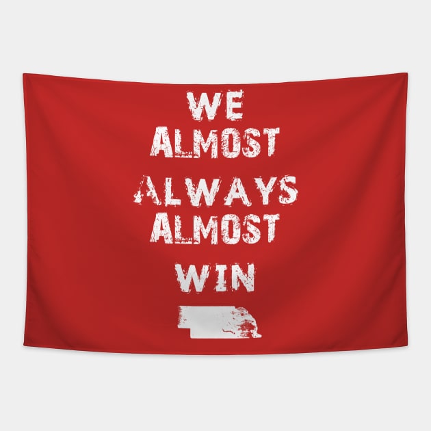 Nebraska We Almost Always Almost Win Tapestry by Space Monkeys NFT