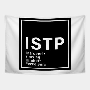 MBTI, ISTP , 16 Personalities , black Tapestry