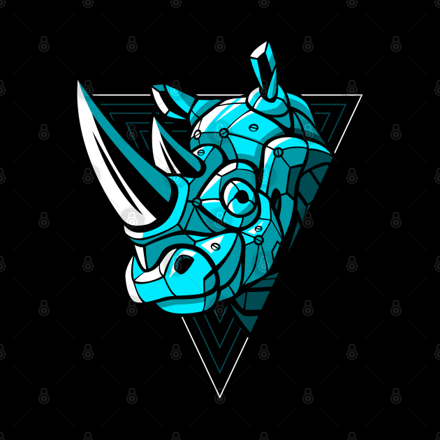 Cyber Rhino Punk by albertocubatas
