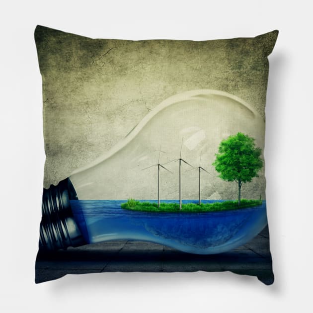 Eco Energy concept Pillow by psychoshadow