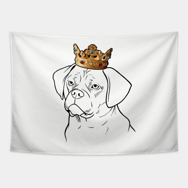 Puggle Dog King Queen Wearing Crown Tapestry by millersye
