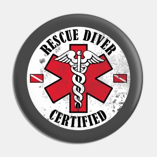 Rescue Diver Certified (Distressed) Pin