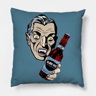 Blood Red Vampire Ale Pillow