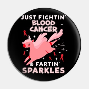 blood cancer funny unicorn farting sparkles Pin