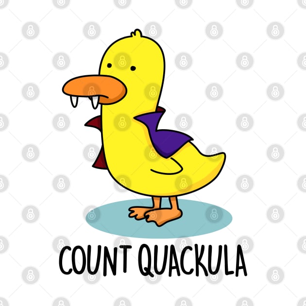 Count Duckula Cute Duck Pun by punnybone