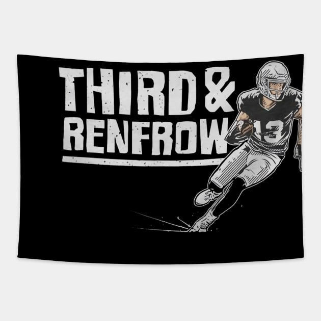 Hunter Renfrow Third And Renfrow Tapestry by Chunta_Design