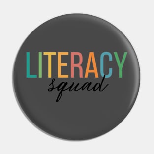 Literacy Squad Pin