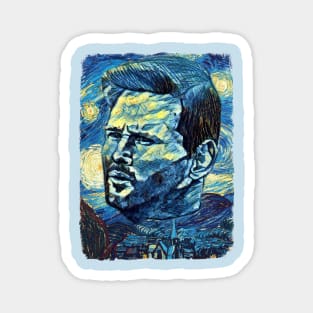 Lionel Messi Van Gogh Style Magnet