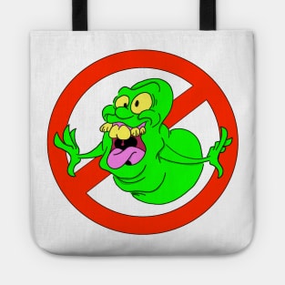 Slimer cute creepy cartoon ghost Tote