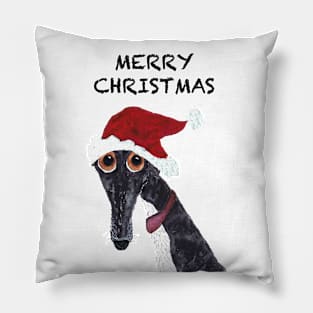 Greyhound Xmas Pillow