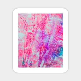 Love Reiki Pink Neon Grasses - Angel Reiki Magnet