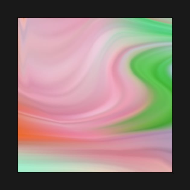 Pink and Green Marble Waves by greenoriginals