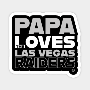 Papa Loves the Las Vegas Raiders Magnet