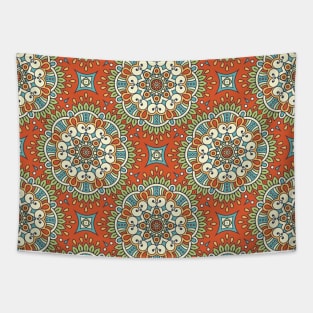 Ornamental floral mandala pattern #1 Tapestry