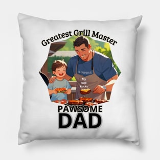 Father's day, World's Greatest Grill Master, Dad Go ask your mom! Father's gifts, Dad's Day gifts, father's day gifts. Pillow