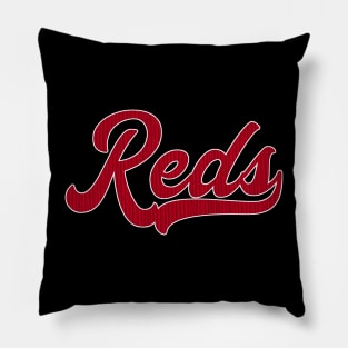 Reds Embroided Pillow