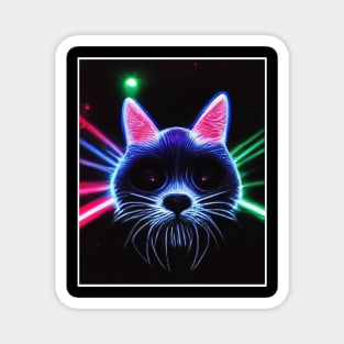 disco cat Magnet