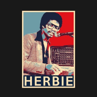 Herbie Hancock Hope Poster - Sizes of Jazz Musician History T-Shirt