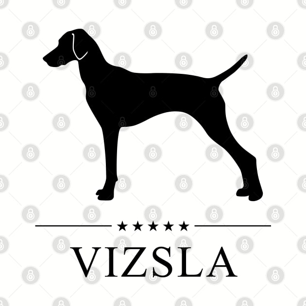 Vizsla Black Silhouette by millersye