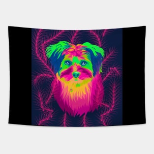 Dog in pop art Tapestry