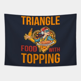 Triangle Food with Topping Pizza Lovers Tapestry