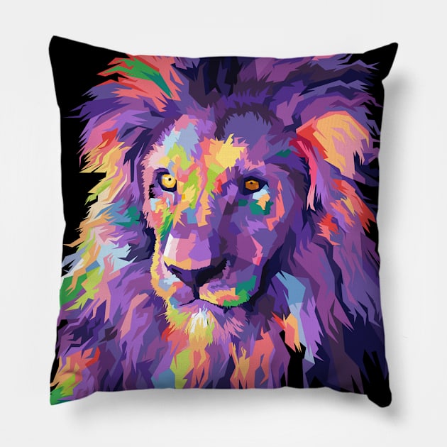 The lion head Pillow by Danwpap2