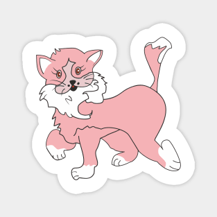 Pink cat Magnet