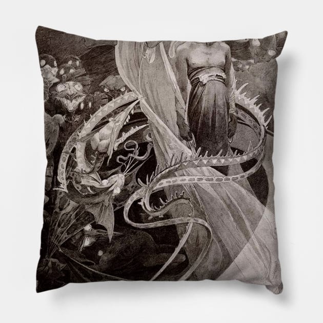 Alphonse Mucha - La Pater #1 - Art Nouveau Pillow by AltrusianGrace