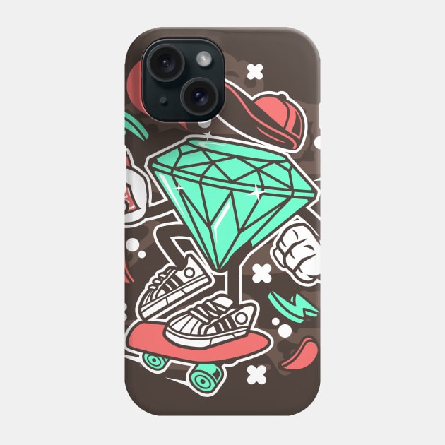 Shine bright like a diamond Phone Case by Superfunky