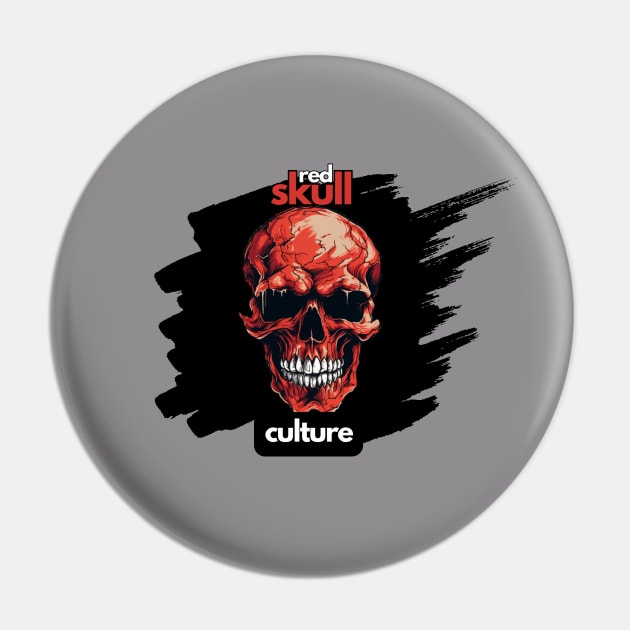 Red Skull Culture, Festival t-shirts, Unisex t-shirt, tees, men's t-shirt, women's t-shirt, summer t-shirts, trendy t-shirt, cool tees, gift Pin by Clinsh Online 