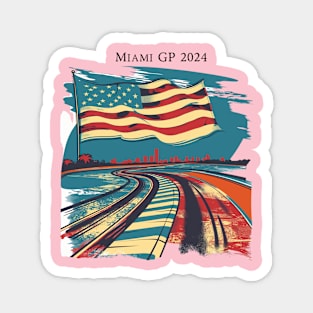 2024 Miami Grand Prix F1 T-Shirt - Merchandise | Unique F1 Tracks Design | Limited Edition | Perfect Gift for Miami F1 Fans Magnet