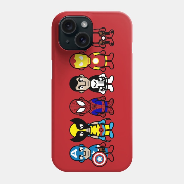 Lil' Heroes Phone Case by cl0udy1