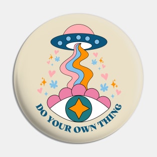 Ufo Psychedelic Aliens Pin