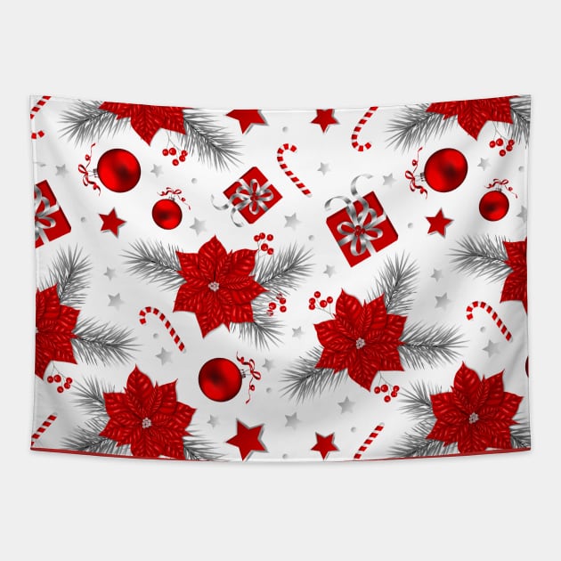 Christmas decoration pattern Tapestry by katerinamk