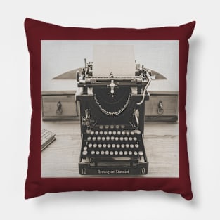 Vintage Typewriter Pillow