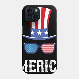 Funny Fourth of July Merica Patriotic Design Phone Case