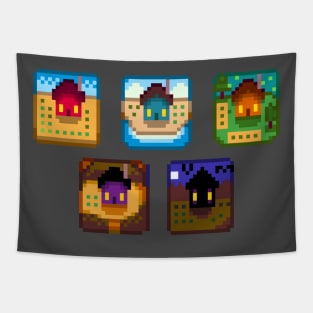 Stardew Valley Farm Types Tapestry