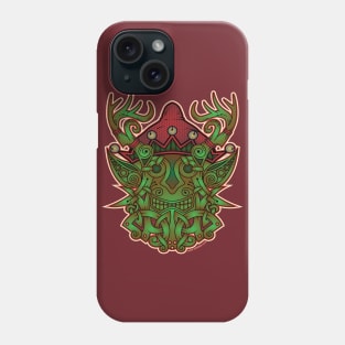 Yule Elf Viking Godmask Phone Case