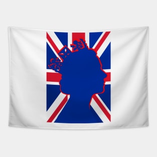 Union Jack Flag Queen Elizabeth Tapestry