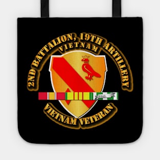 2nd Bn - 19th Artillery w Vietnam SVC Ribbons Tote