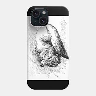 European red fox - ink drawing - nature inspired art and designs Phone Case