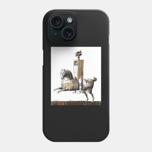 Riding a horse Phone Case