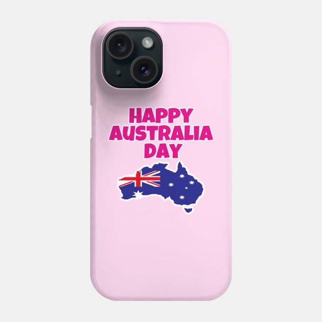 Australia Day - Happy Australia Day Phone Case by EunsooLee