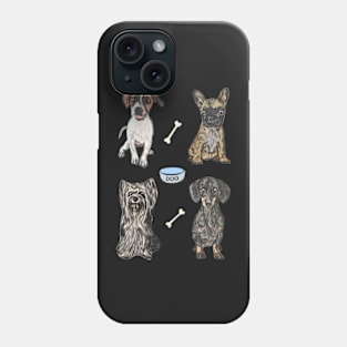 Cartoon Small Dogs Design Phone Case